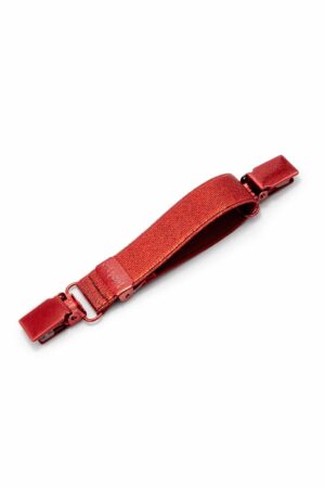 clip accessory red metallic