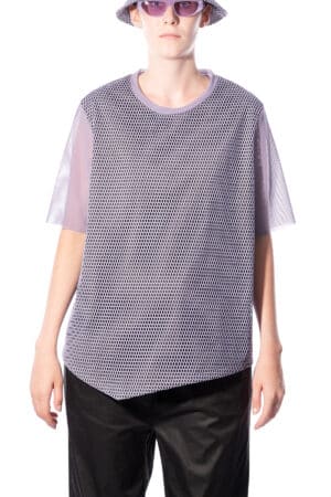 Loose T-shirt with mesh sleeves 1