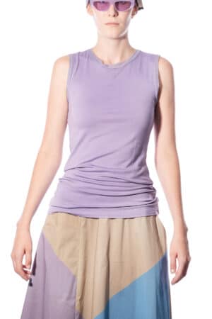 Sleeveless jersey top 1