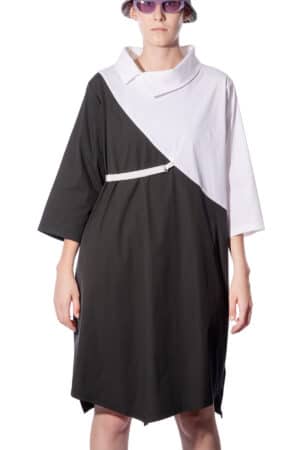 Dress with diagonal accent 1