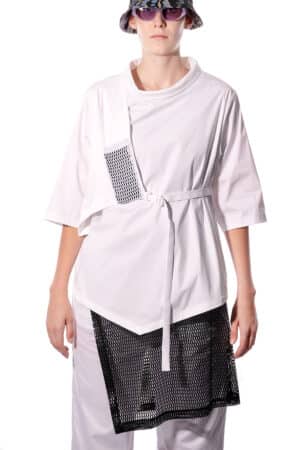 Blouse with vest detail 1