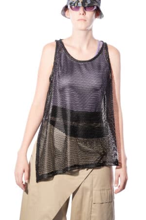 Sleeveless top with slits 1