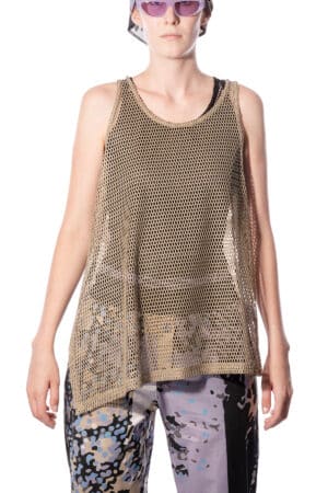 Sleeveless top with slits 1