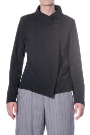 Sporty jacket with peplum back 1