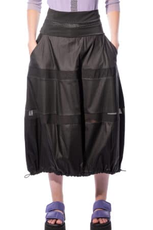 Balloon skirt with ruffled hem 1