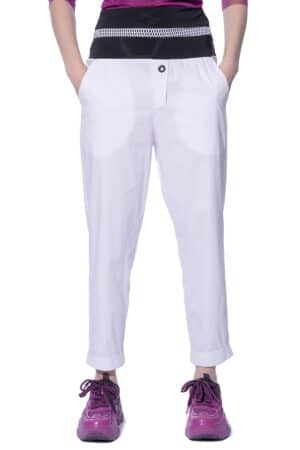 Straight-cut trousers with turn-up cuff 1