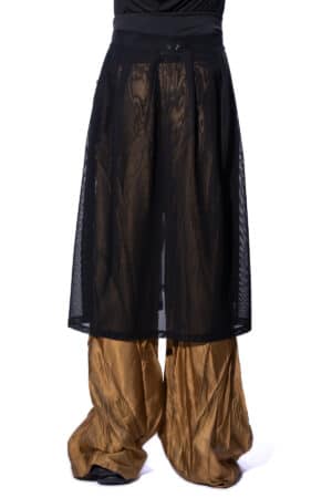 Mesh skirt with zipper 2