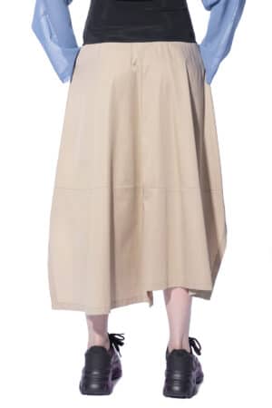 Tulip skirt with zip and big pockets 2