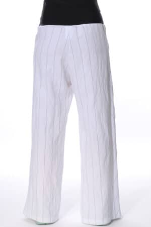 Palazzo pants with asymmetric front plackets 2
