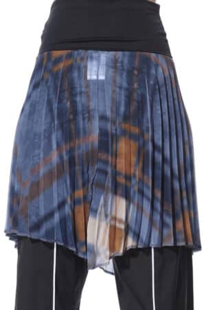 Pleated mini skirt with geometric print 2