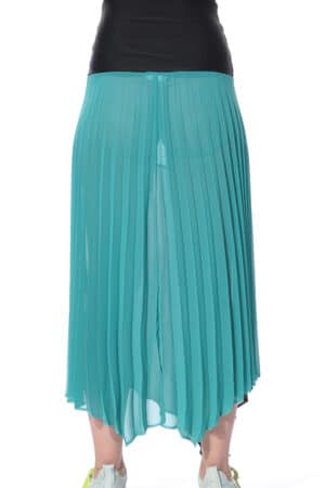 Pleated color-block skirt 2