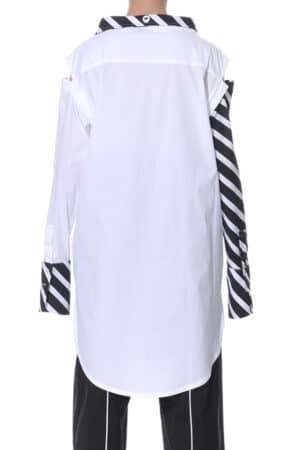 Shirt-dress with detachable sleeves 2