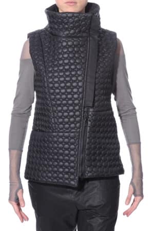 Short vest with peplum 1