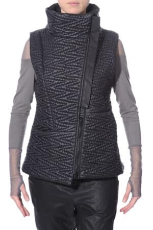 Short vest with peplum 1