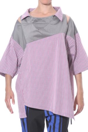 Shirt-blouse with shoulder cutouts 1