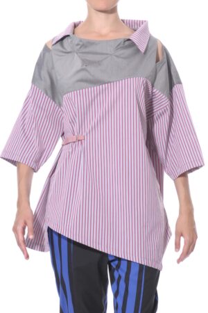 Shirt-blouse with shoulder cutouts 3