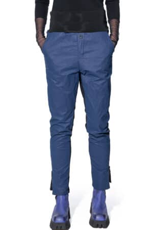 Slim pants with ankle zippers 1