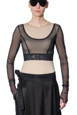 Long-sleeve bustier 1