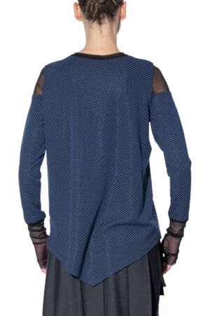 Long sleeve top with mesh shoulders 2