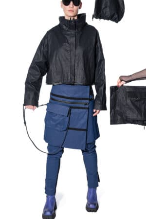 Rain jacket with detachable bottom 3