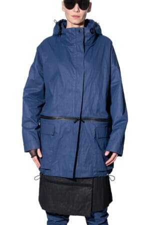 Rain jacket with detachable bottom 1