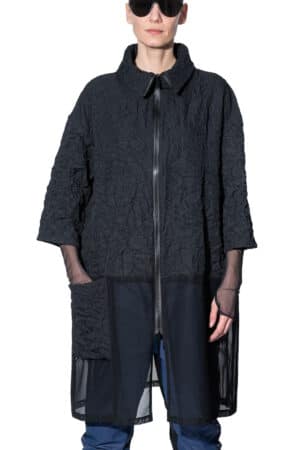 Coat with mesh bottom 1