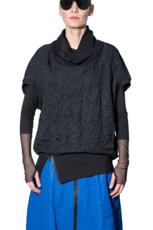 sleeveless pullover with dropped shoulders 1