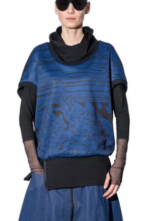 sleeveless pullover with dropped shoulders 1