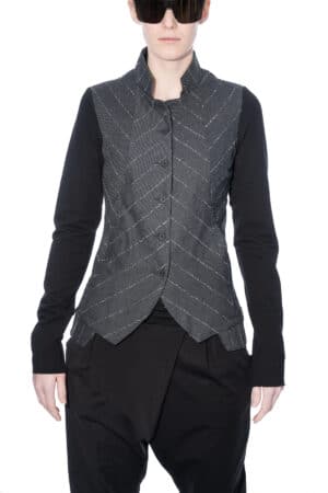 Slim blazer with back slit 1