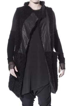 Long vest with asymmetric zip-front 1