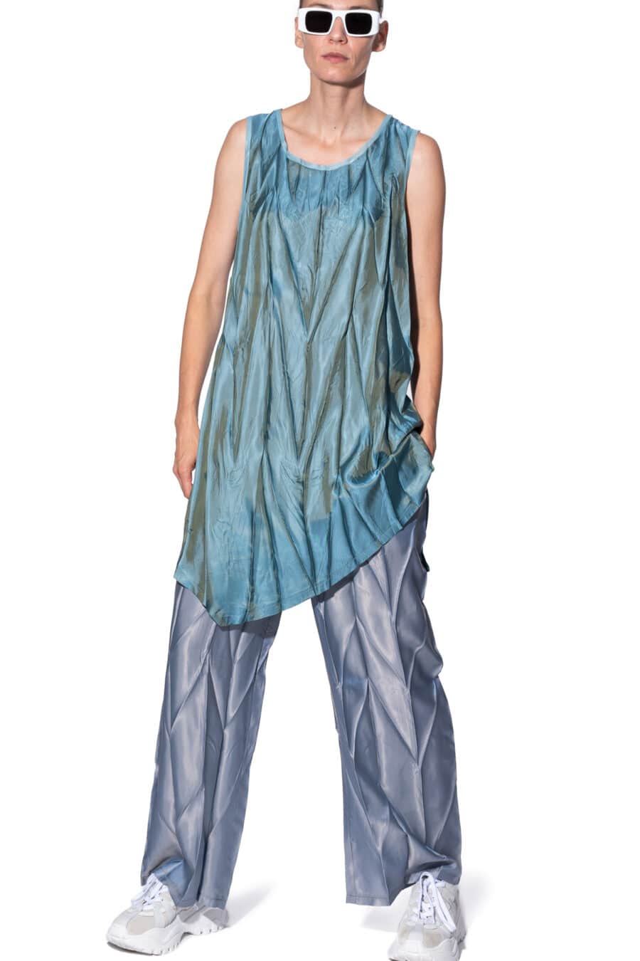 Pleated tunic dress - Image 3