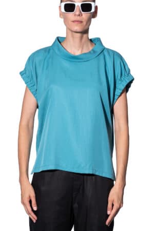 Blouse with short sleeves 1