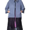 Coat with mesh sleeves and mesh bottom 1