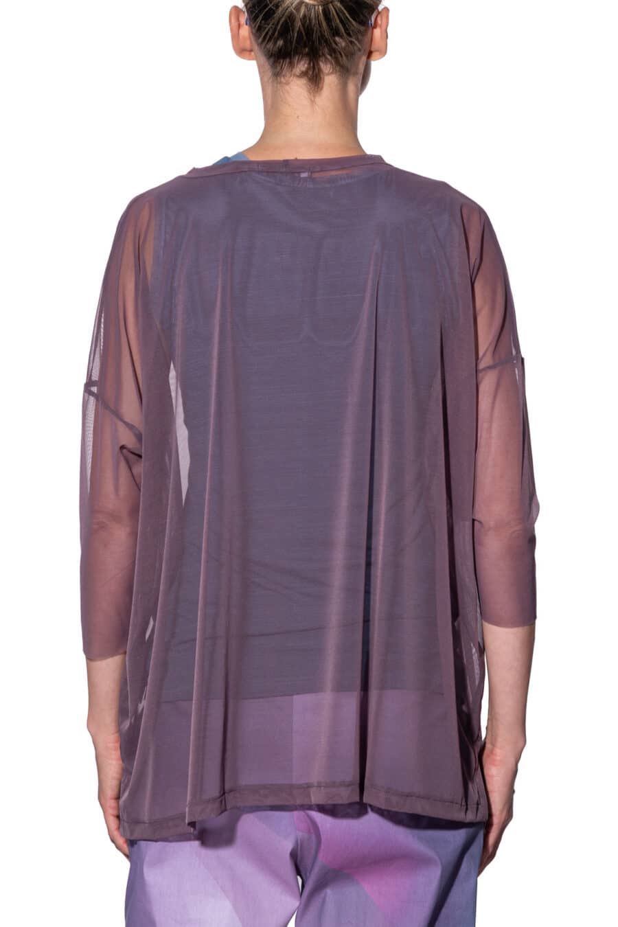 Mesh shirt with longer back - Image 2