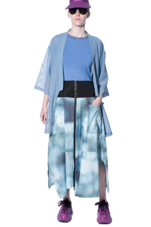 Tulip skirt with zip and big pockets 3